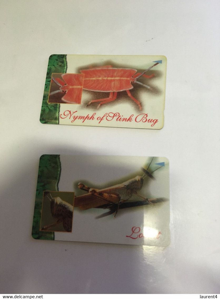 (1 A 20) Phonecard - Singapore - (2 Phonecard)  Insects - Altri & Non Classificati