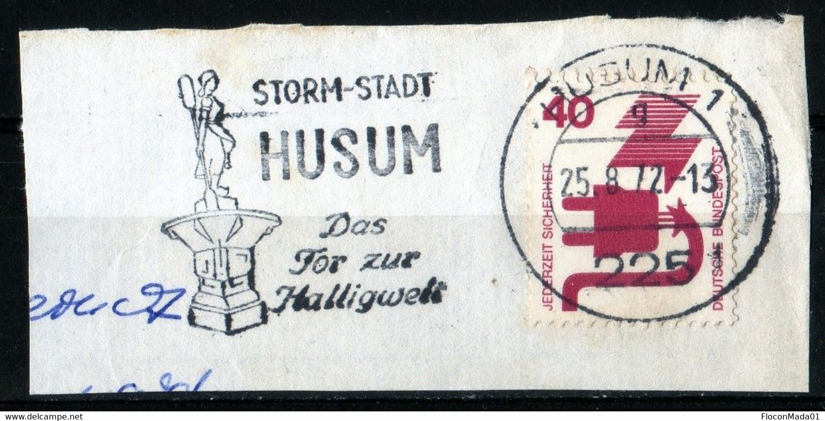 Deutschland lot 7 Postflamme 1974 Wiesbaden Mülheim Sylt Husum  gut preis