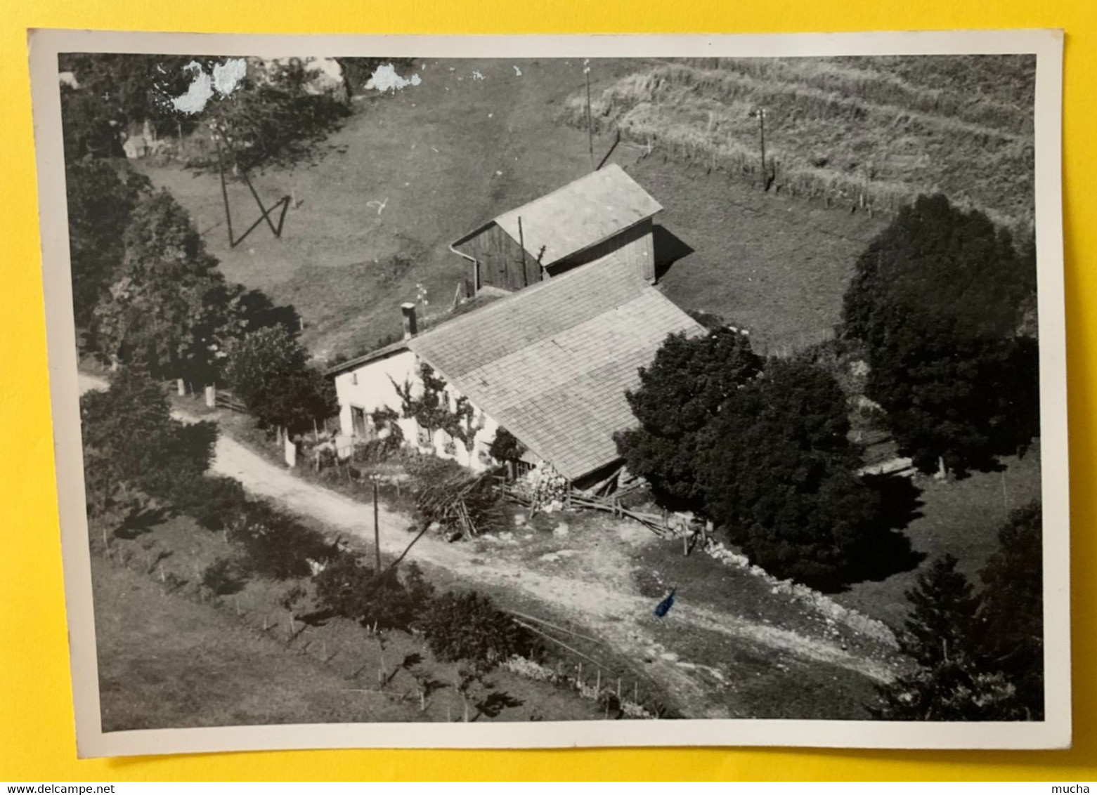 15241 - Les Breuleux Les Envers Maison Vue D'avion Carte Photo - Les Breuleux