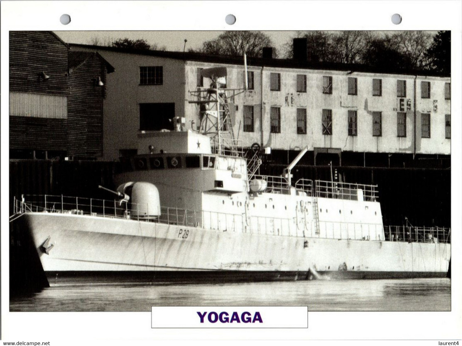 (25 X 19 Cm) (10-9-2021) - U - Photo And Info Sheet On Warship - Ghana Navy - Yogaga - Bateaux