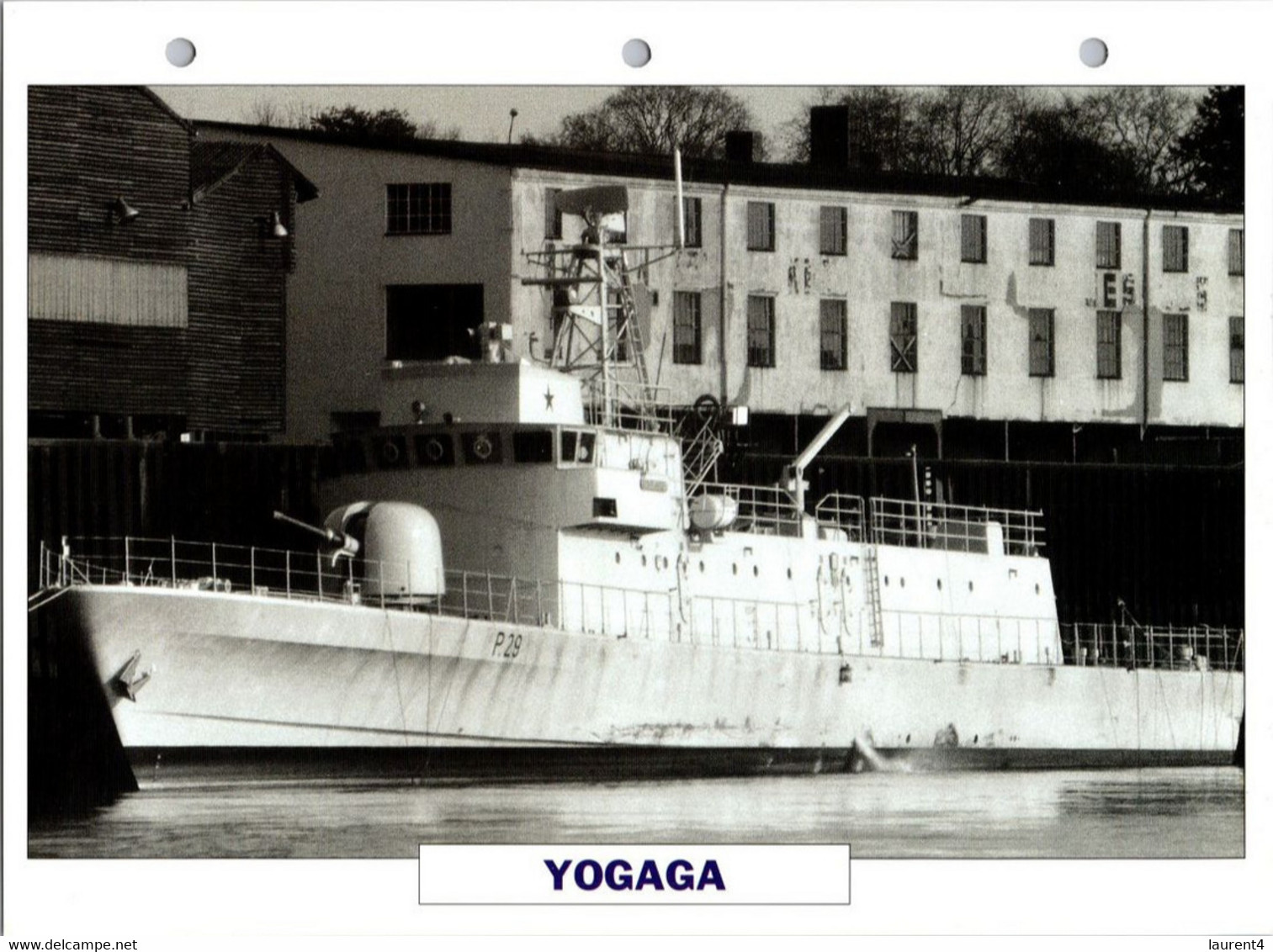 (25 X 19 Cm) (10-9-2021) - U - Photo And Info Sheet On Warship - Ghana Navy - Yogaga - Bateaux