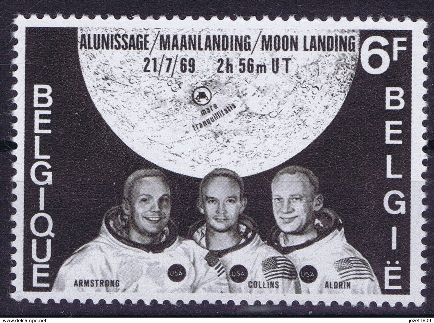 Belgium Space 1969 Apollo 11 - Andere & Zonder Classificatie