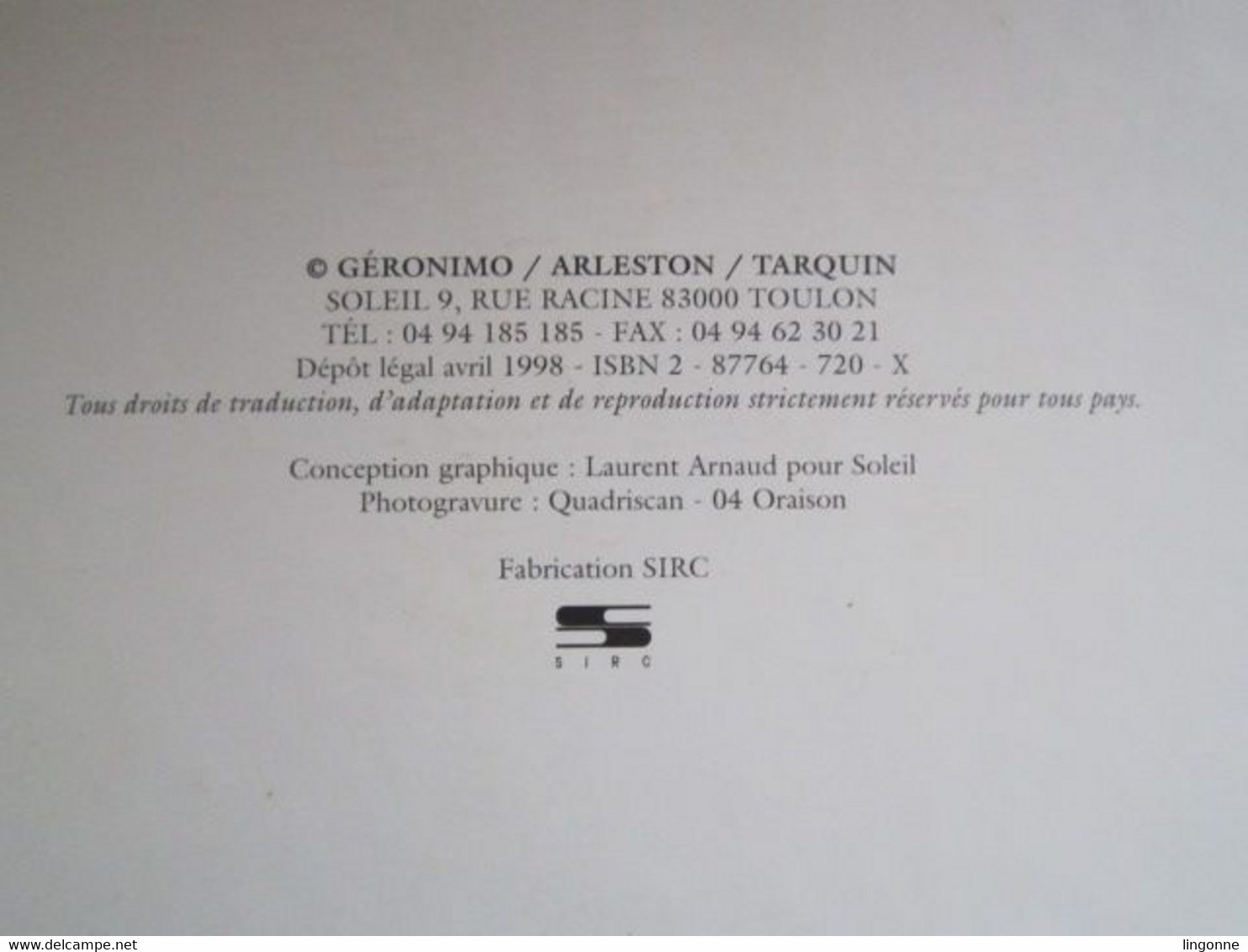 1998 ARLESTON / TARQUIN . CARTOGRAPHIE ILLUSTRÉE DU MONDE DE TROY