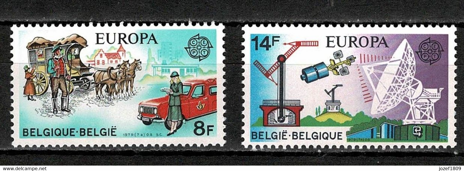 Belgium Space 1979 CEPT, EUROPA, Intelsat 4A - Sonstige & Ohne Zuordnung