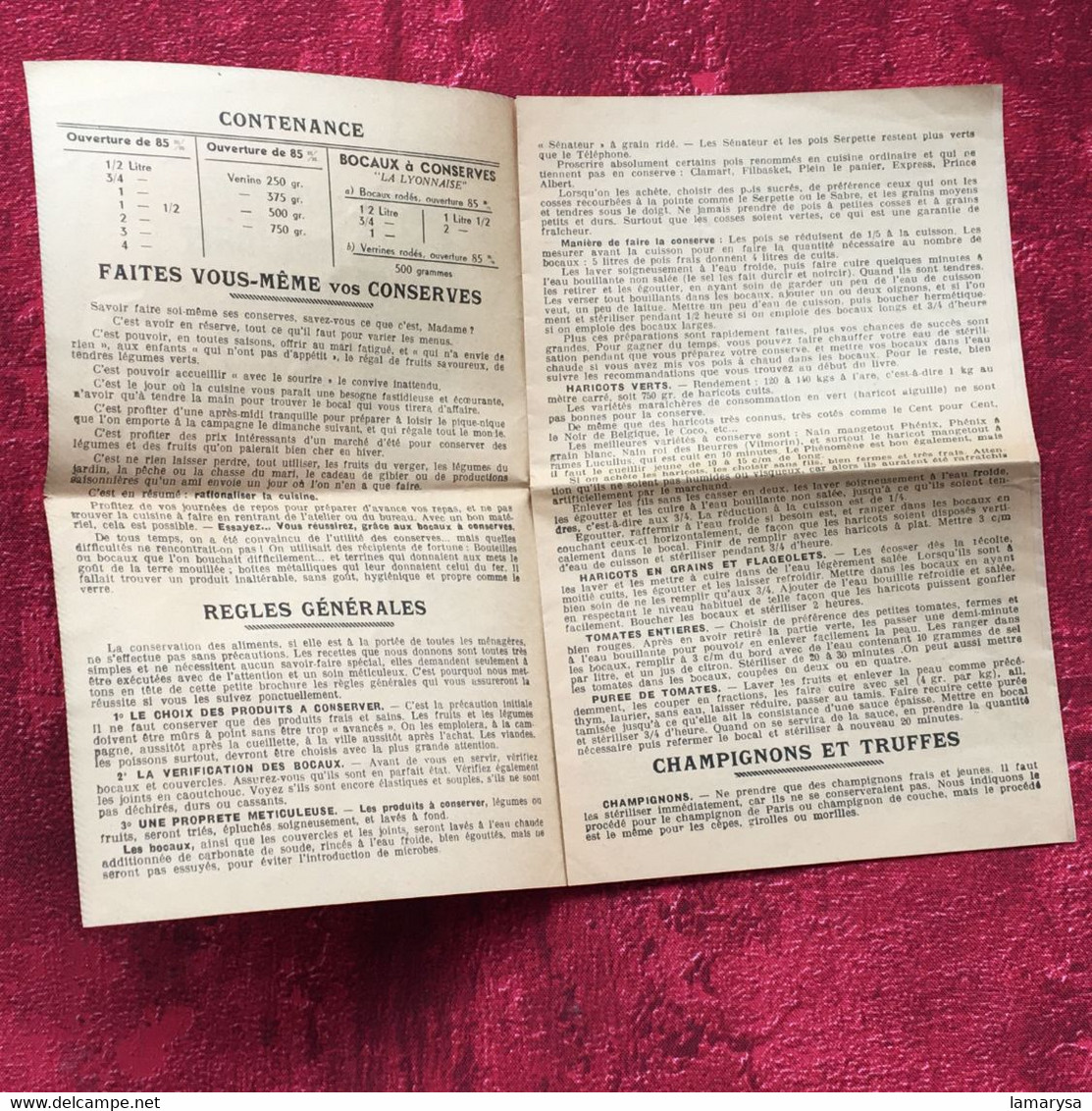 Le Pratique"Conserve-Bocal-Terrine Superposable-☛Publicité Vintage-Document Commercial Dépliant Publicitaire Rive De Gie - Droguerie & Parfumerie