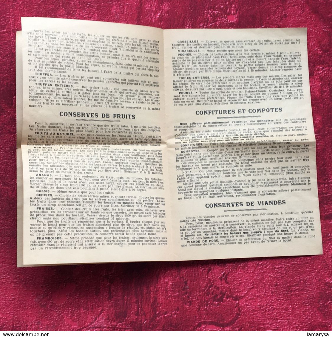 Le Pratique"Conserve-Bocal-Terrine Superposable-☛Publicité Vintage-Document Commercial Dépliant Publicitaire Rive De Gie - Droguerie & Parfumerie