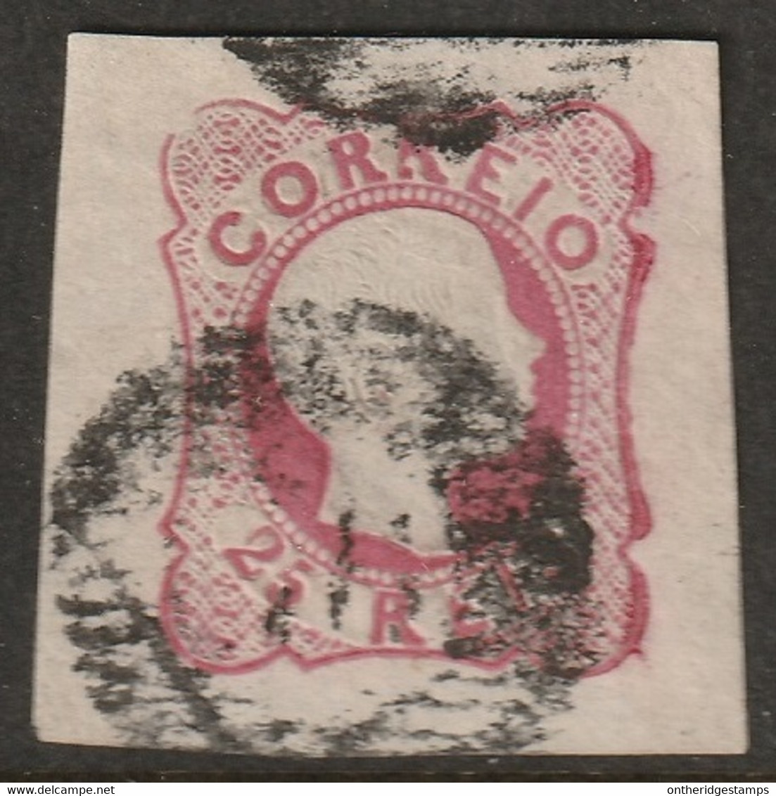 Portugal 1858 Sc 11 Mi 11 Yt 12 Used Tiny Thin - Used Stamps