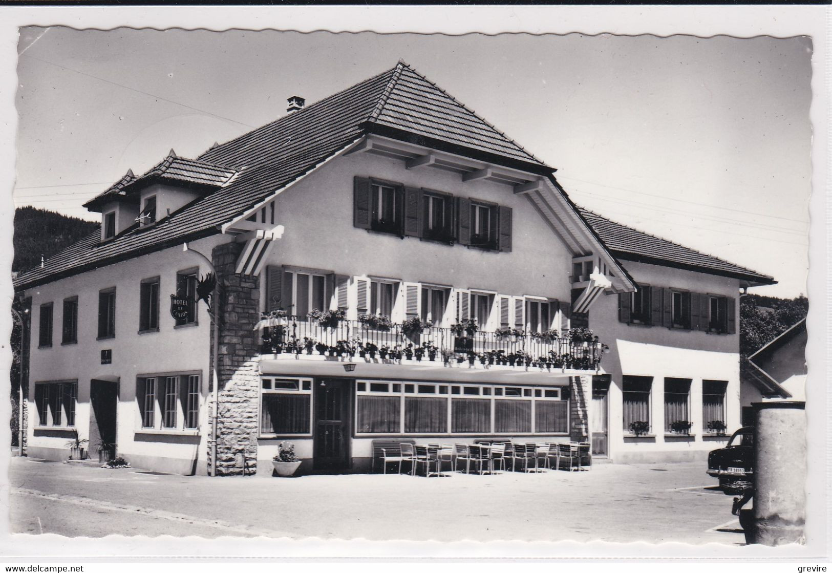 Sorens, Hôtel De L'Union. Carte-photo - Sorens