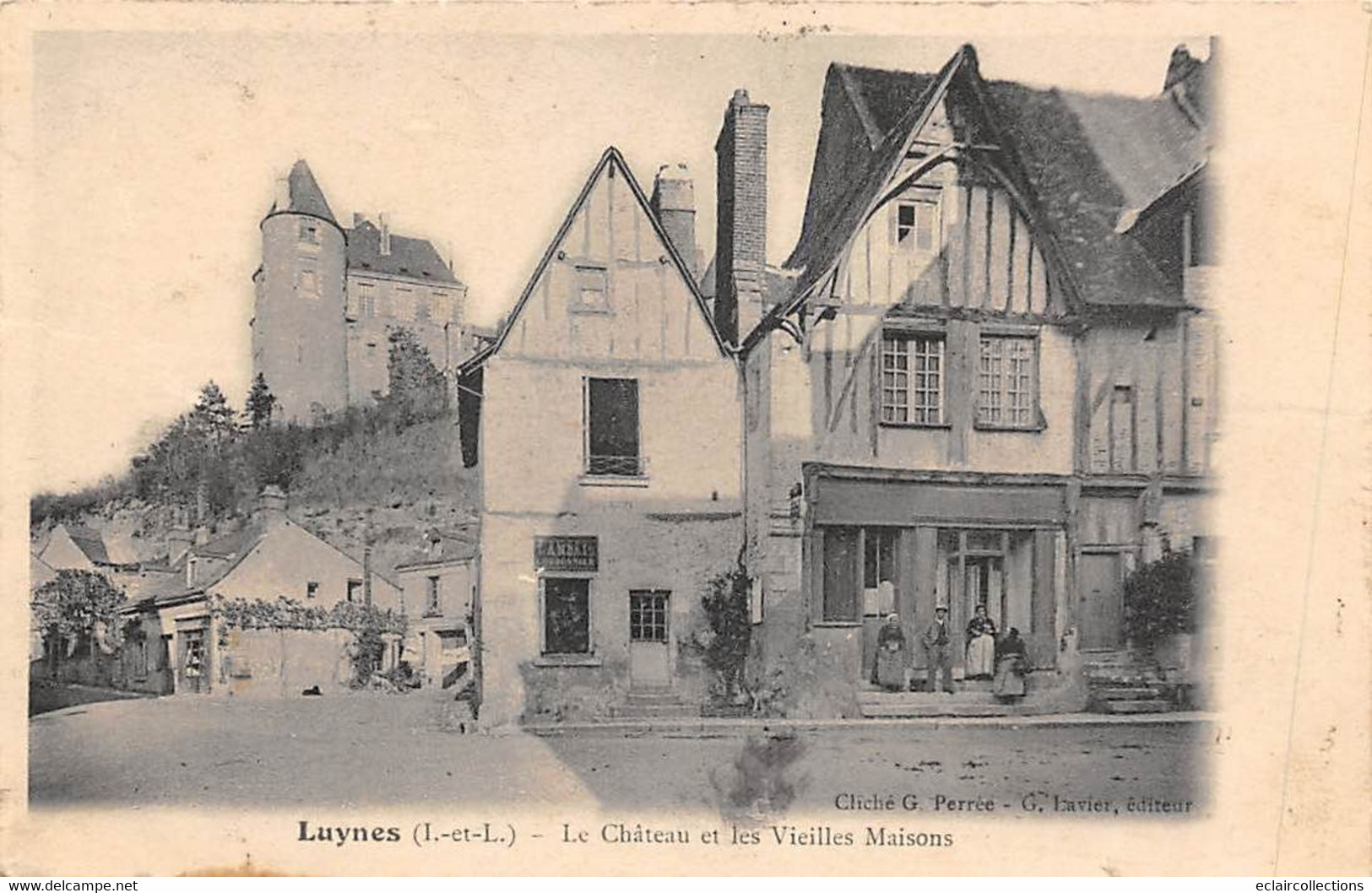 Luynes         37         Le Château Et Les Vieilles Maisons          (scan) - Luynes