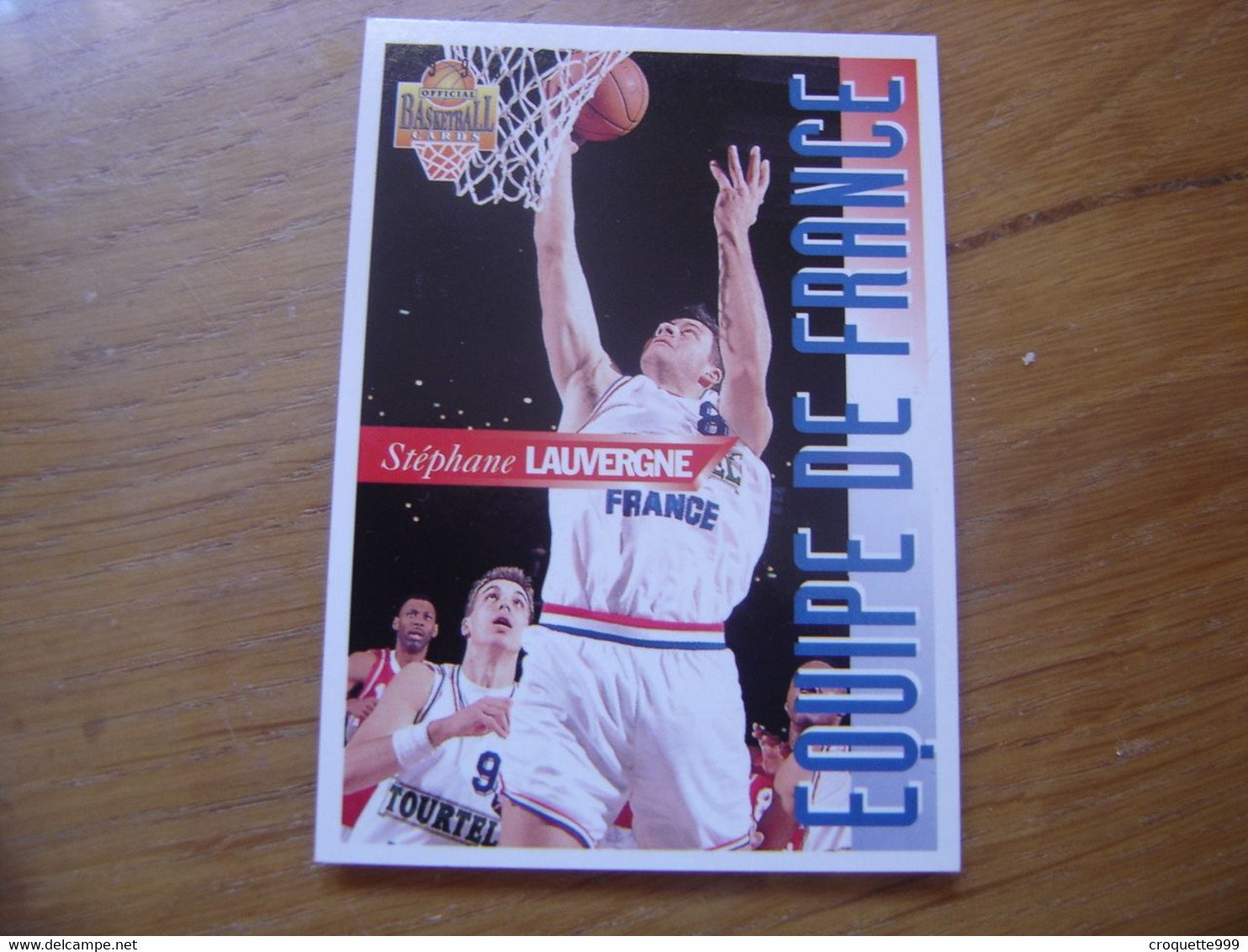 1995 Carte Basketball Panini STEPHANE LAUVERGNE Equipe De France FFBB Basket - Sonstige & Ohne Zuordnung