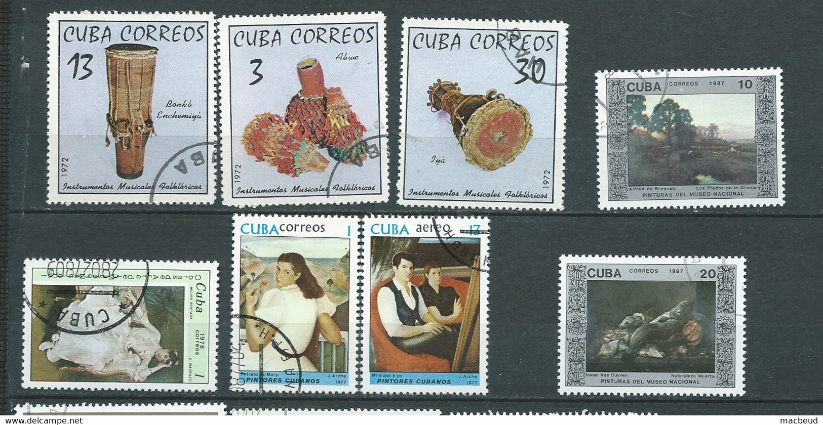 Cuba   - -8 Timbres Oblitérés   - Abc32205 - Other & Unclassified