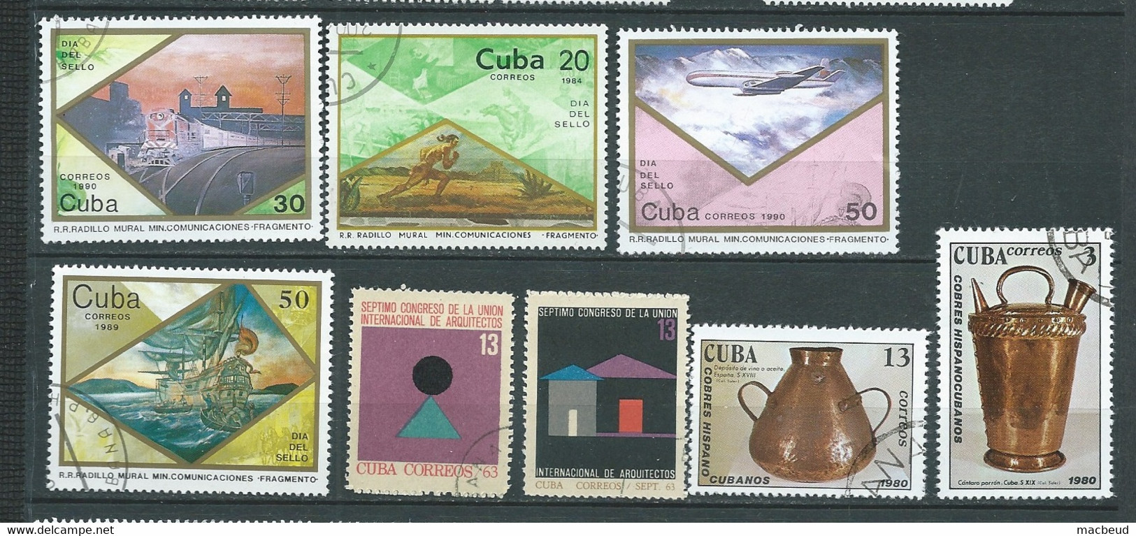 Cuba   - -8 Timbres Oblitérés   - Abc32206 - Other & Unclassified