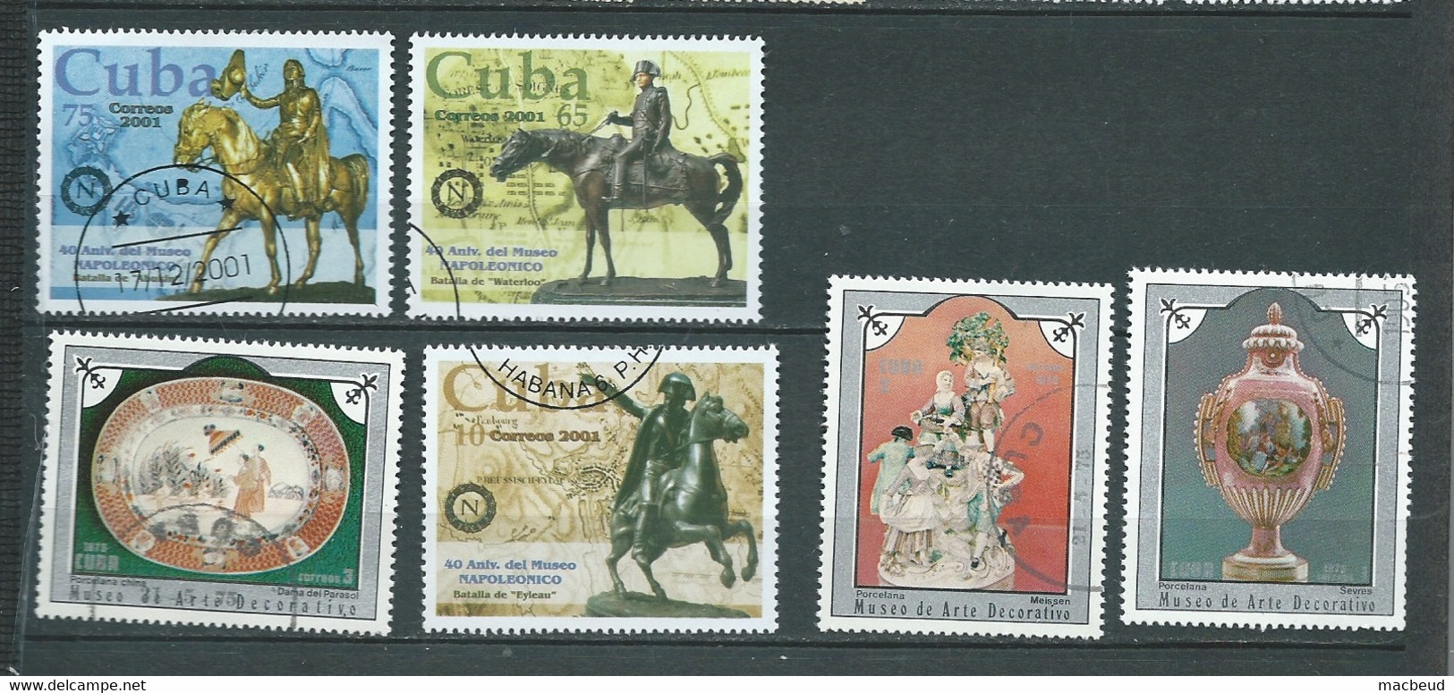 Cuba   - -6 Timbres Oblitérés   - Abc32207 - Sonstige & Ohne Zuordnung