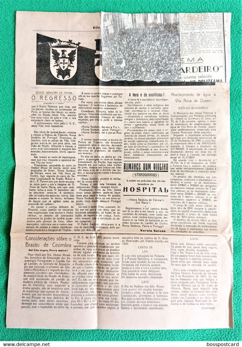 Ourém - Jornal Notícias De Ourém Nº 444, 19 De Abril De 1942 - Imprensa. Leiria. Santarém. Portugal - Algemene Informatie
