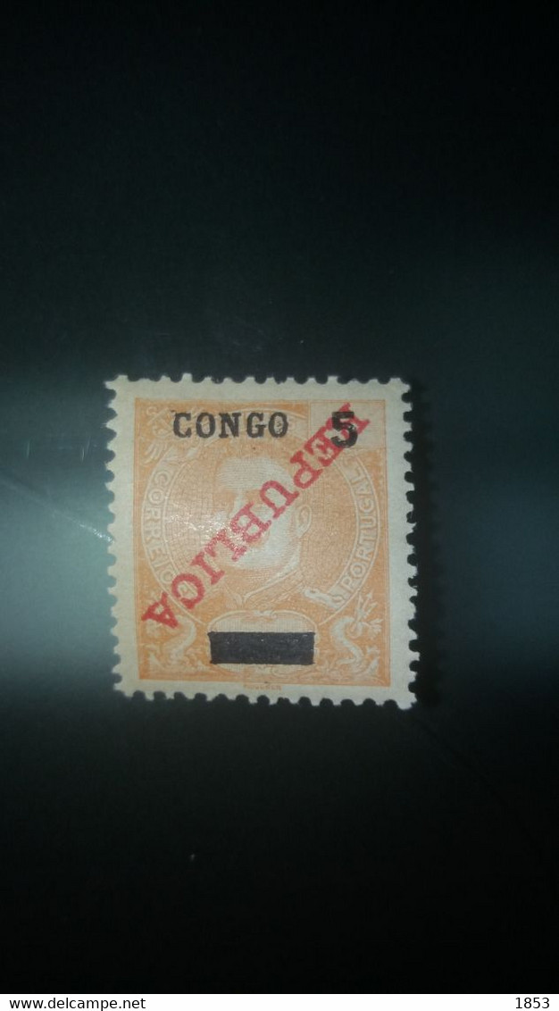 ERROS E VARIEDADES - CONGO - SOBRECARGA INVERTIDA - Nuovi