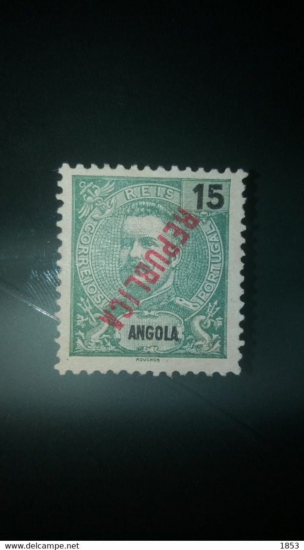 ERROS E VARIEDADES - ANGOLA - SOBRECARGA INVERTIDA - Unused Stamps