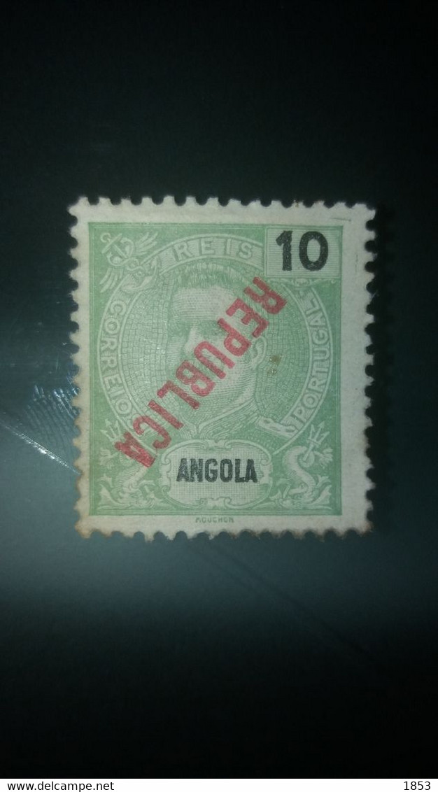 ERROS E VARIEDADES - ANGOLA - SOBRECARGA INVERTIDA - Unused Stamps