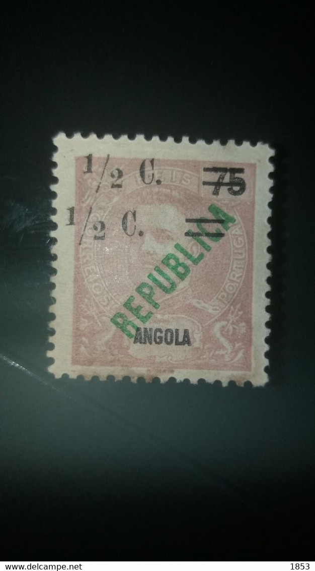 ERROS E VARIEDADES - ANGOLA - DUPLA SOBRECARGA - Unused Stamps