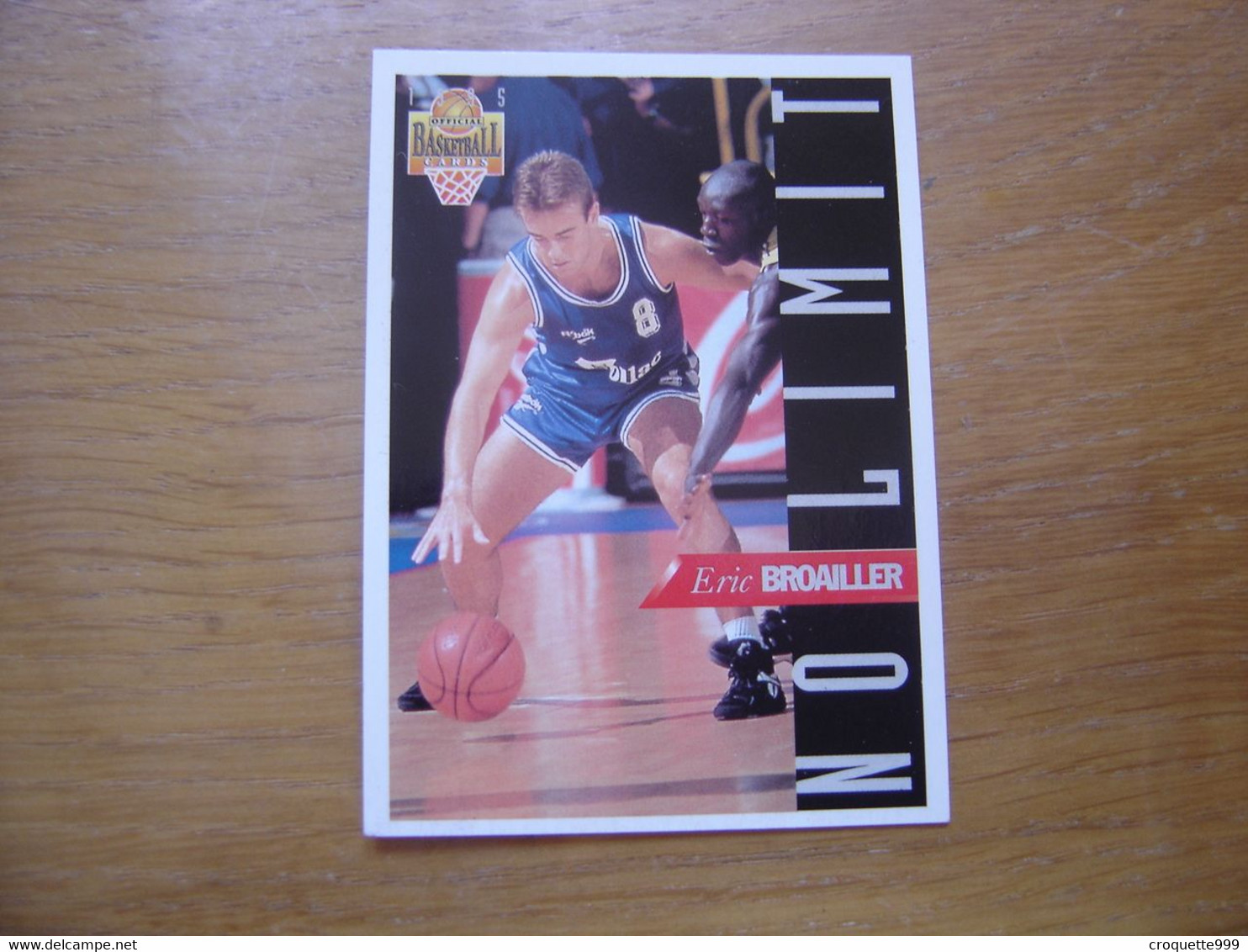 1995 Carte Basketball Panini ERIC BROAILLER No Limit FFBB Basket - Andere & Zonder Classificatie