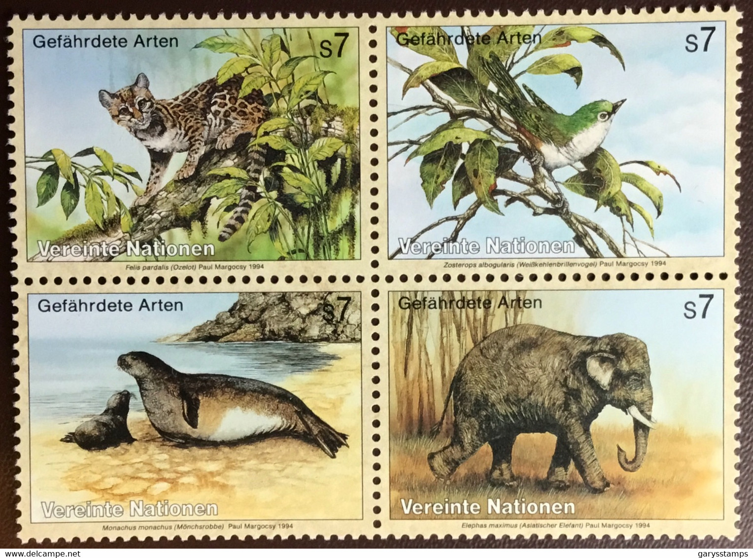 United Nations 1994 Endangered Species Birds Animals MNH - Sonstige & Ohne Zuordnung