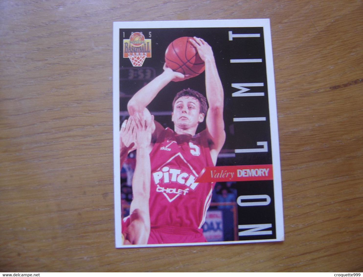 1995 Carte Basketball Panini VALERY DEMORY No Limit FFBB Basket - Andere & Zonder Classificatie