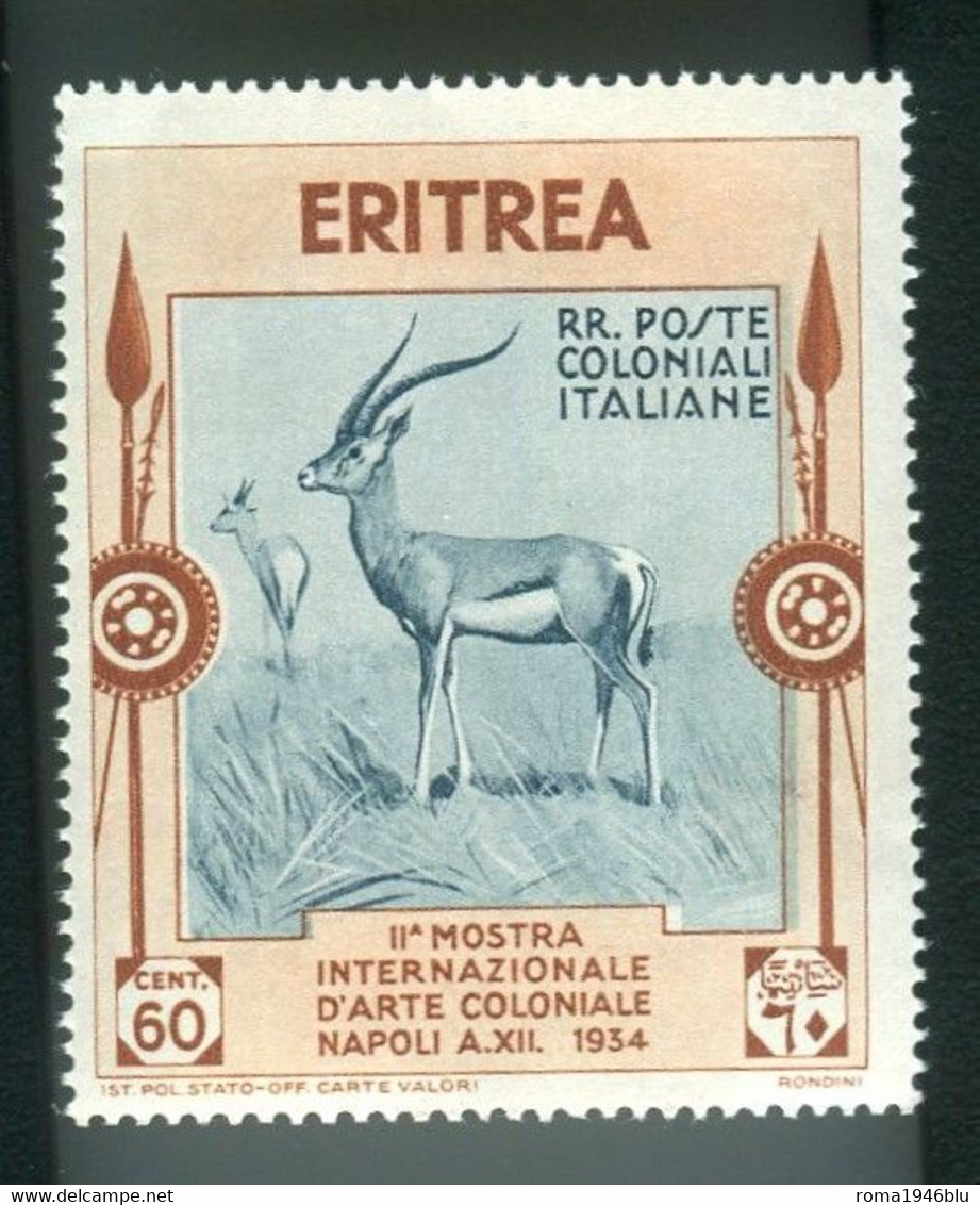 ERITREA 1934 ARTE COLONIALE  60 C.** MNH - Eritrea