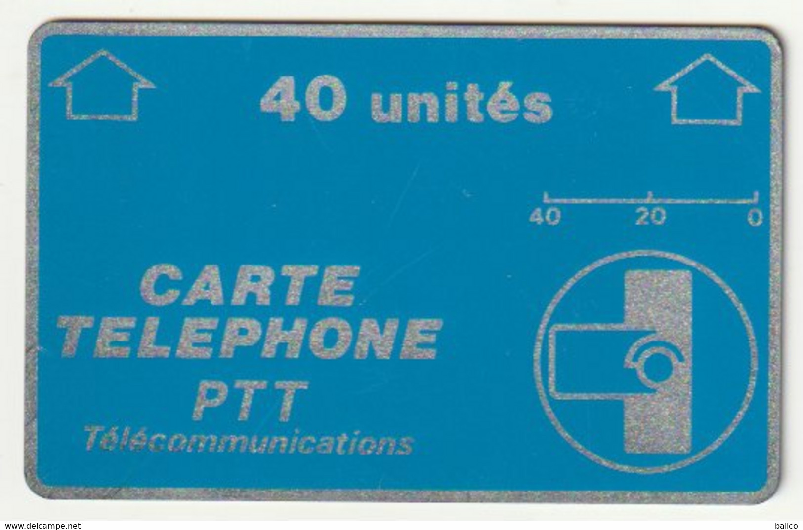 Carte, HOLOGRAPHIQUES  De 40 Unités - Réf, A12 - 4 ème Série (décembre 1985) Bleues - Monace