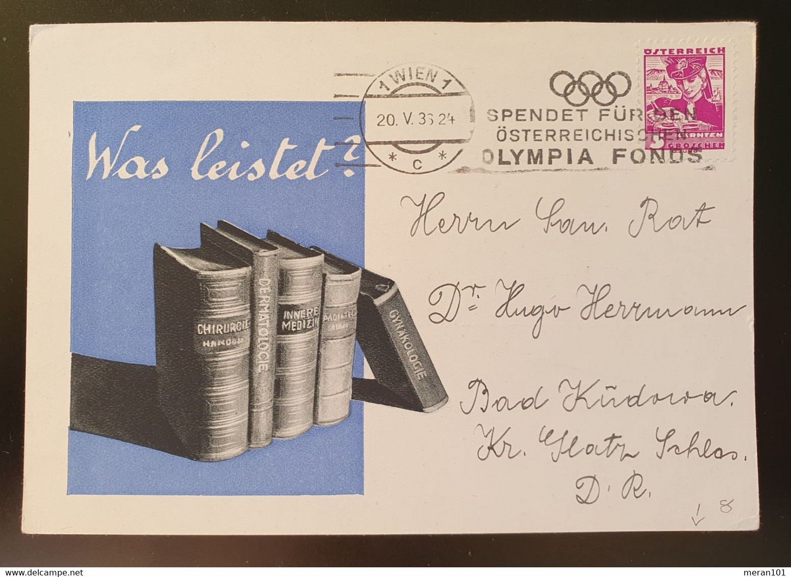 Österreich 1936, Werbe Postkarte "METUVIT" Wien - Storia Postale