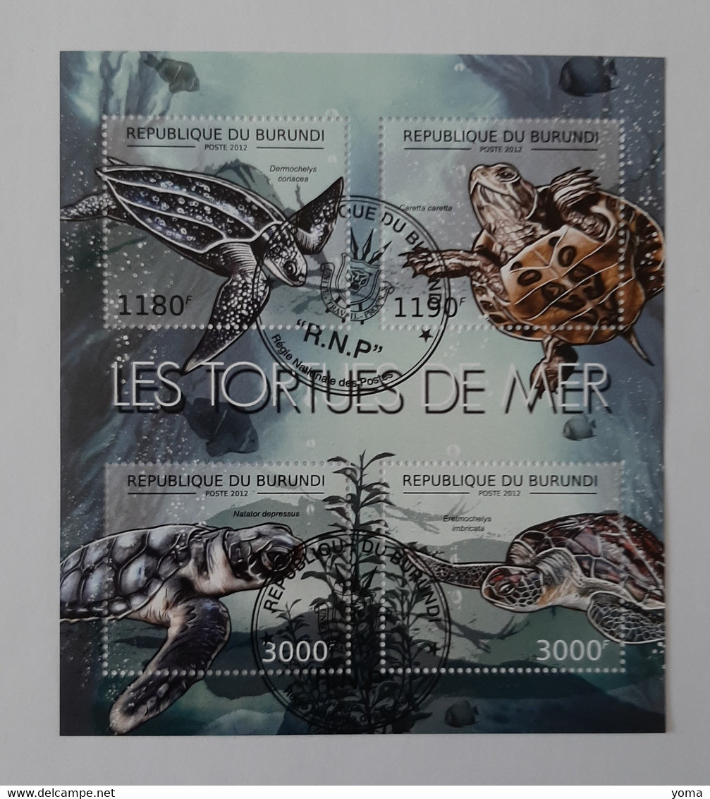 N° 1790 à 1793      Les Tortues De Mer  -  Oblitérés - Usati