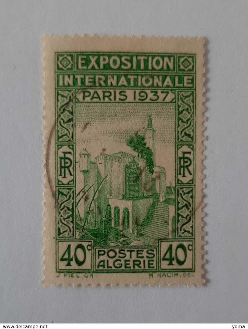 N° 127       Exposition Internationale De Paris 1937  -  40c Vert - Oblitérés