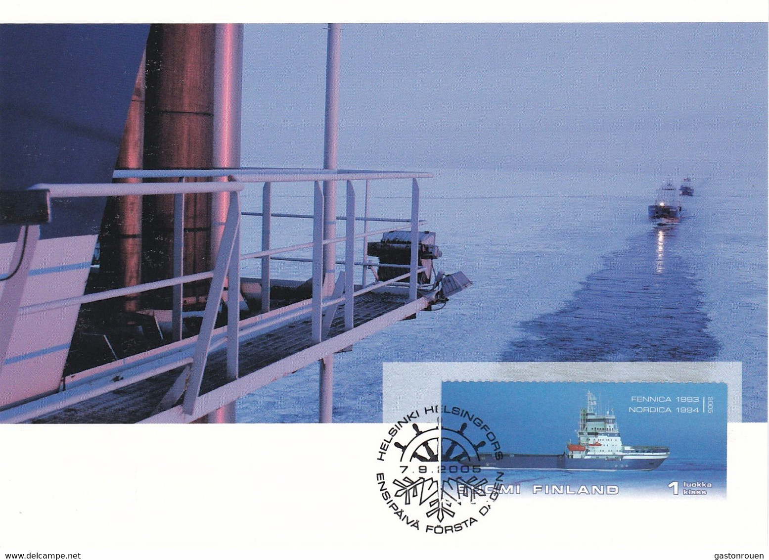 Carte Maximum Bateau Ship  Finlande Finland 2005 Brise Glace - Tarjetas – Máximo