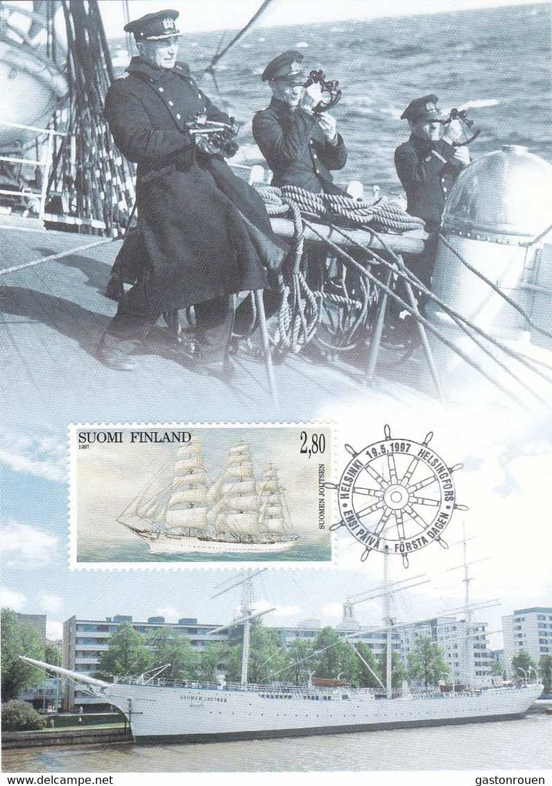 Carte Maximum Bateau Ship Voilier Finlande Finland 1997 - Tarjetas – Máximo