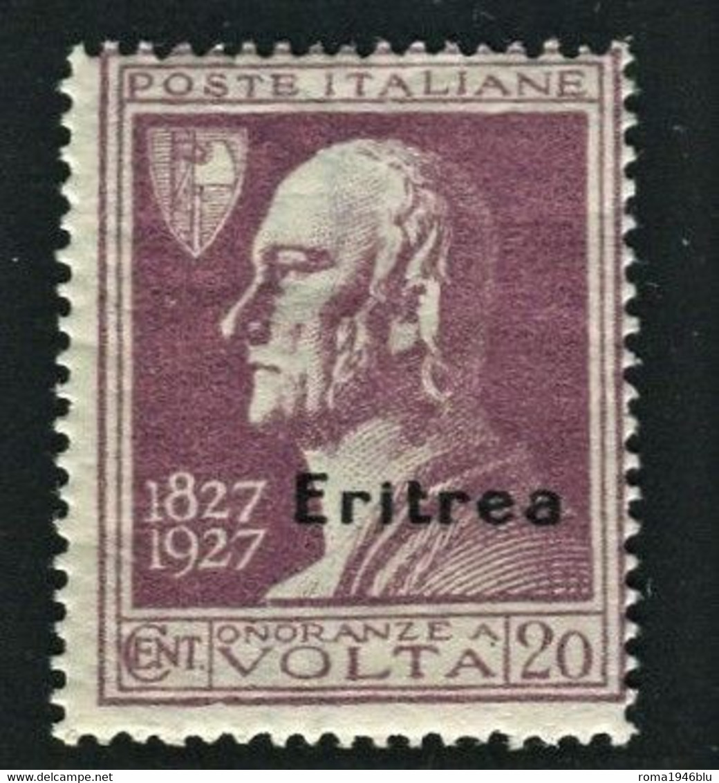 ERITREA 1927 VOLTA  20 C. ** MNH - Eritrea