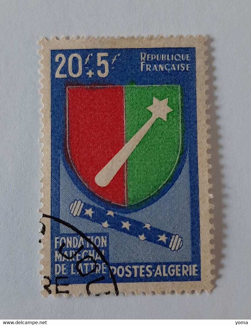 N° 352       Fondation Maréchal Leclerc  -  L' écusson Rhin Et Danube - Used Stamps