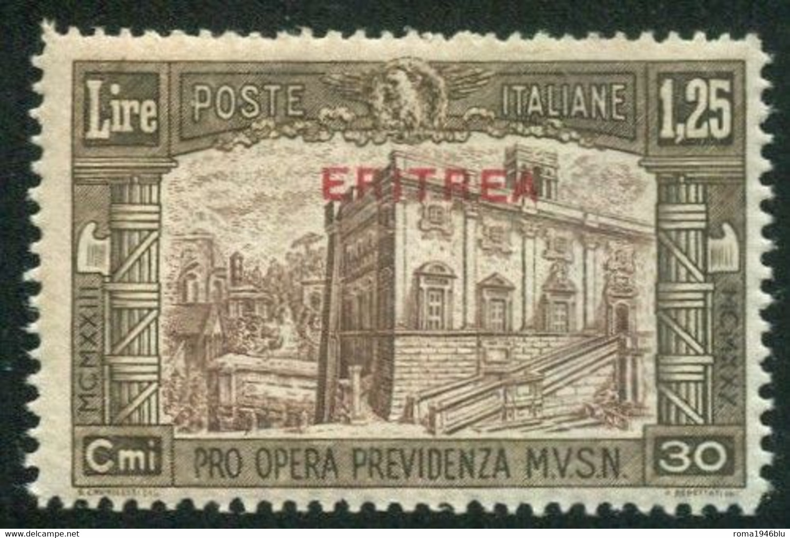 ERITREA 1930 MILIZIA 1,25. + 30 C. * GOMMA ORIGINALE - Erythrée