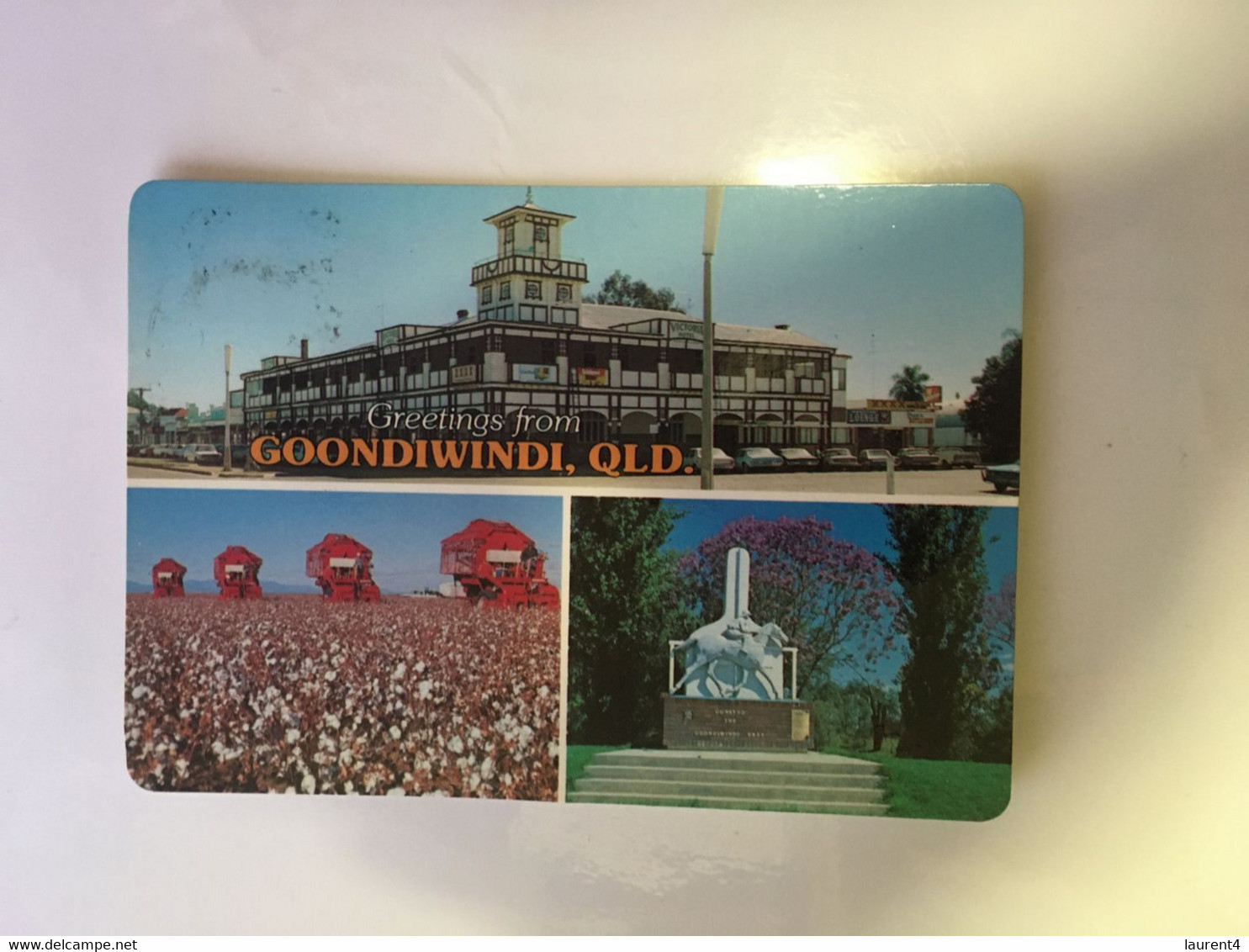 (1 A 24)Australia - QLD - Goondiwindi (with 39cents Cycling Stamp At Back Of Card) - Far North Queensland