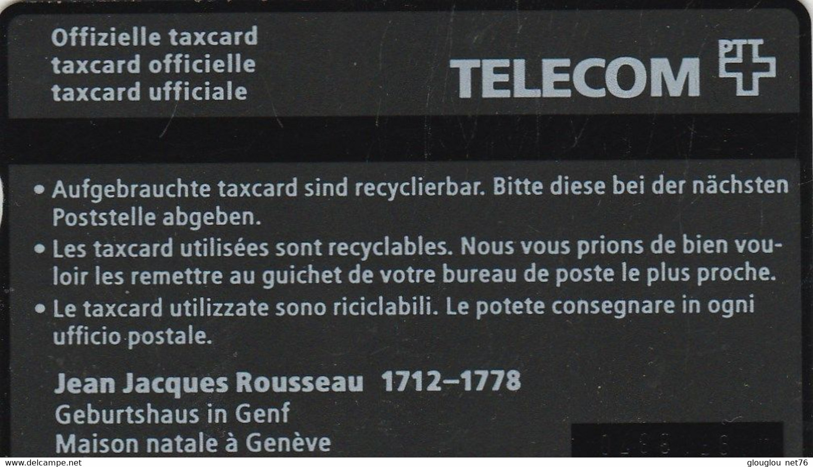 TELECARTE ETRANGERE..... - Unknown Origin