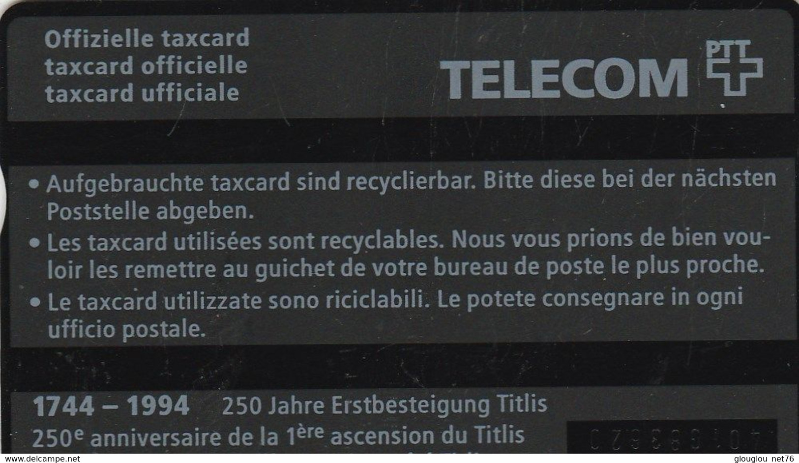 TELECARTE ETRANGERE..... - Origen Desconocido