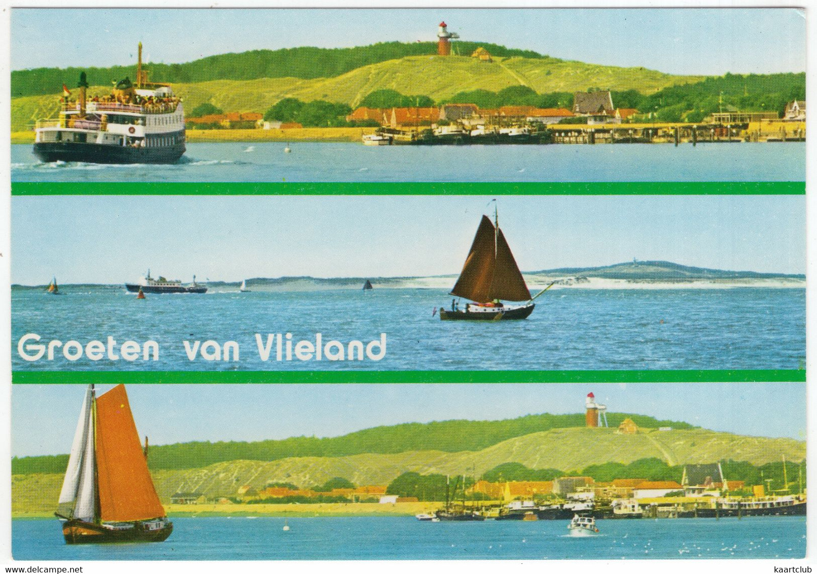 Groeten Van Vlieland - Veerboot, Bruine Vloot - (Nederland/Holland) - No. L 2807 - Vlieland
