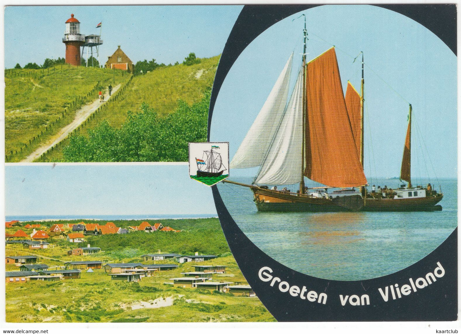 Groeten Van Vlieland - Bruine Vloot, Vuurtoren, Zomerhuizen -  (Nederland/Holland) - Nr. L 2806 - Vlieland