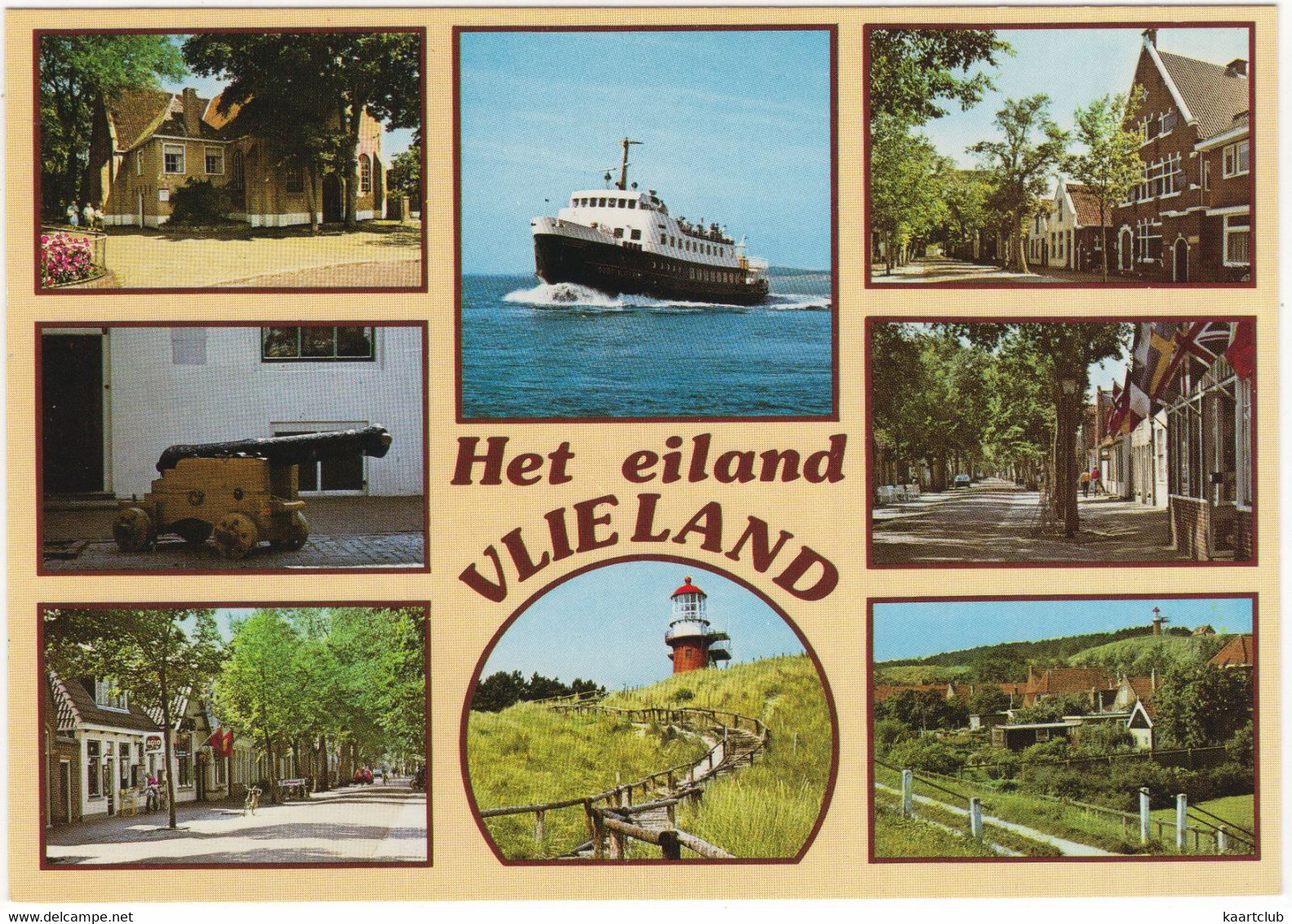 Het Eiland Vlieland - Dorp, Veerboot, Vuurtoren  (Nederland/Holland) - Nr. L 7014 - Vlieland