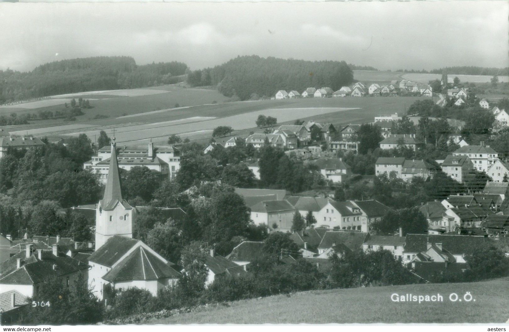Gallspach; Ortsansicht (Panorama) - Gelaufen. - Gallspach