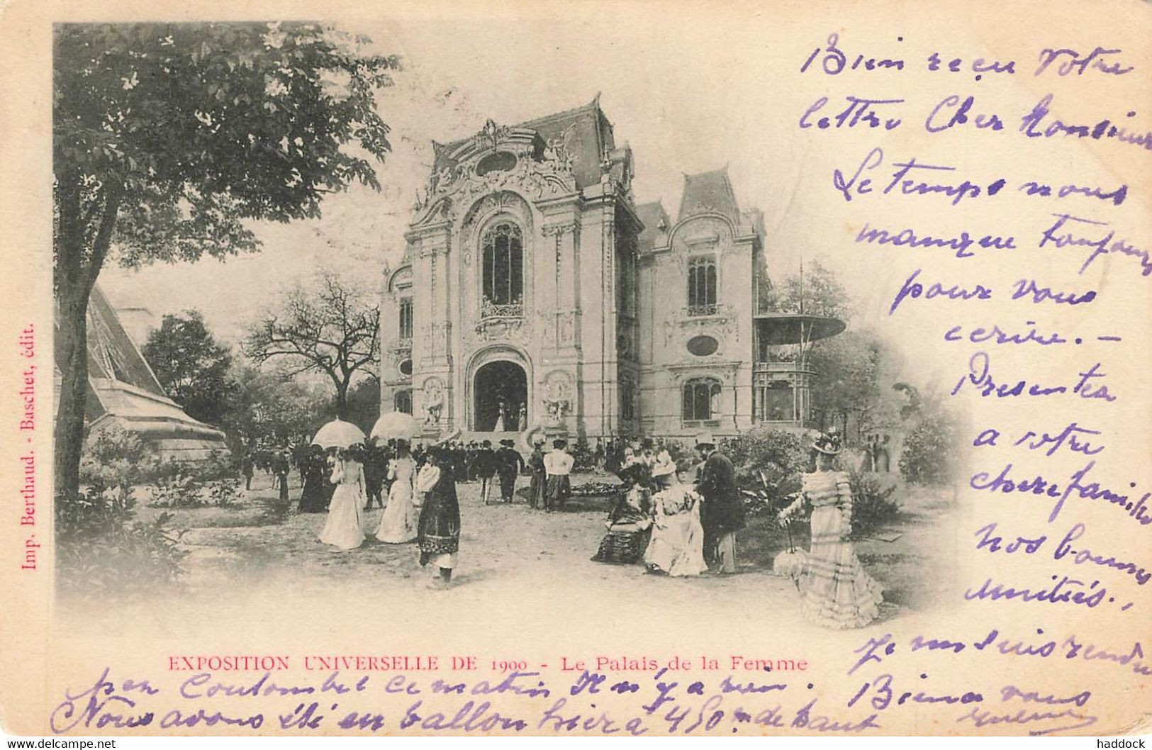 PARIS : EXPOSITION UNIVERSELLE DE 1900 - LE PALAIS DE LA FEMME - Expositions