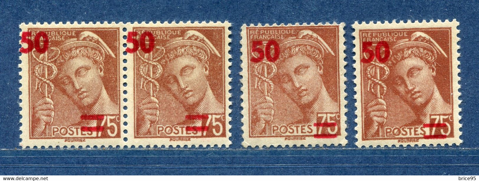 ⭐ France - Variété - YT N° 477 - Couleurs - Pétouilles - Neuf Sans Charnière - 1940 ⭐ - Unused Stamps