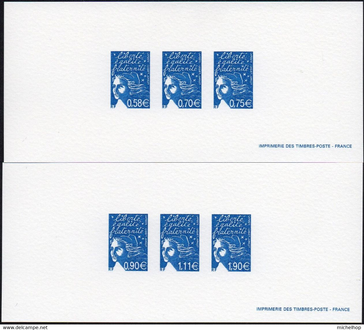 Gravure N° 3570/3575 - Marianne Du 14 Juillet - Documents Of Postal Services