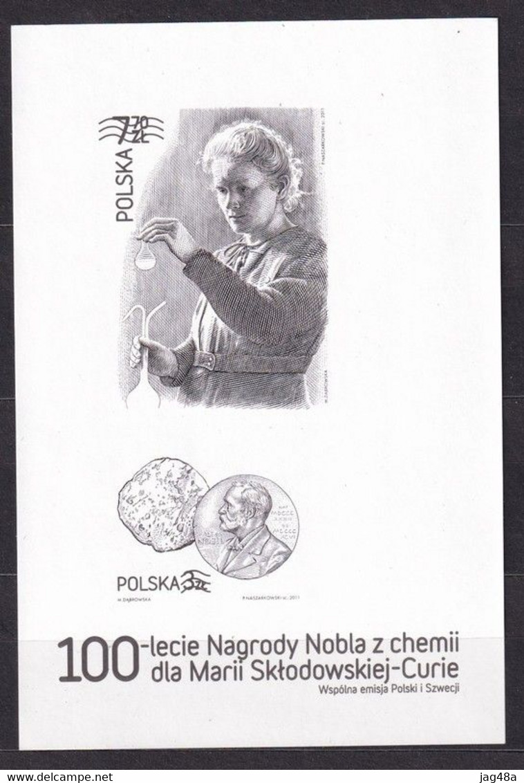 POLAND. 2011/Marie Sklsdowska-Curie, The First Woman To Win A Nobel Prize. - Proofs & Reprints