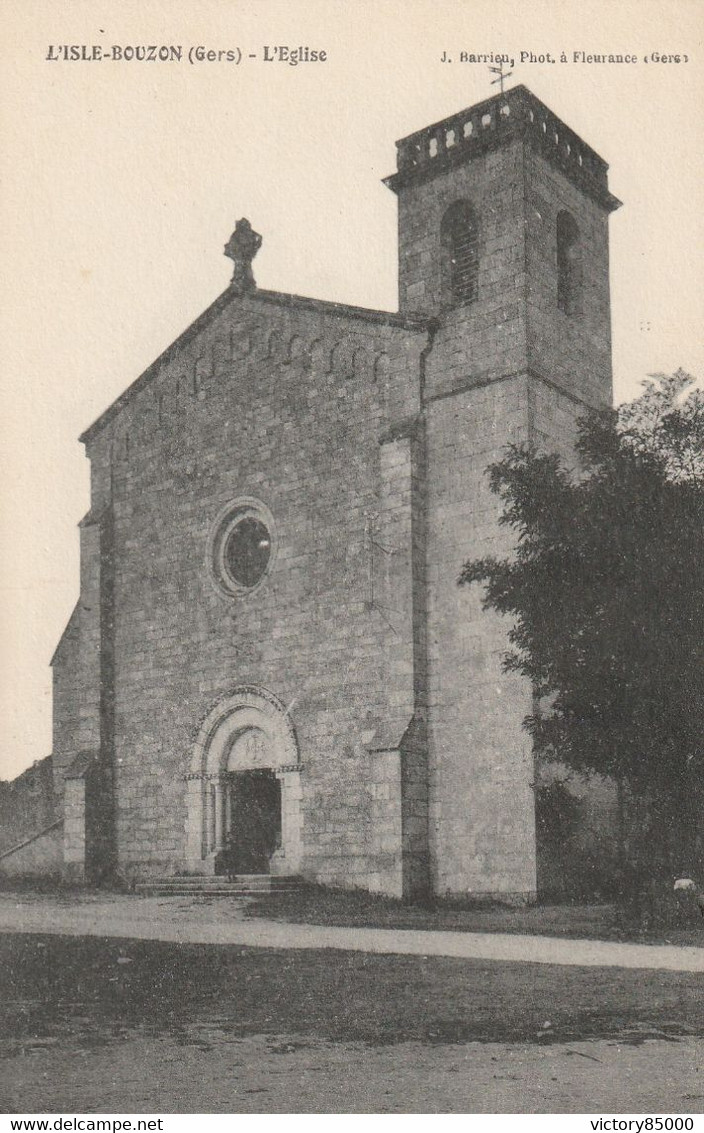 CPA . L'ISLE-BOUZON. L'EGLISE. - Sonstige & Ohne Zuordnung