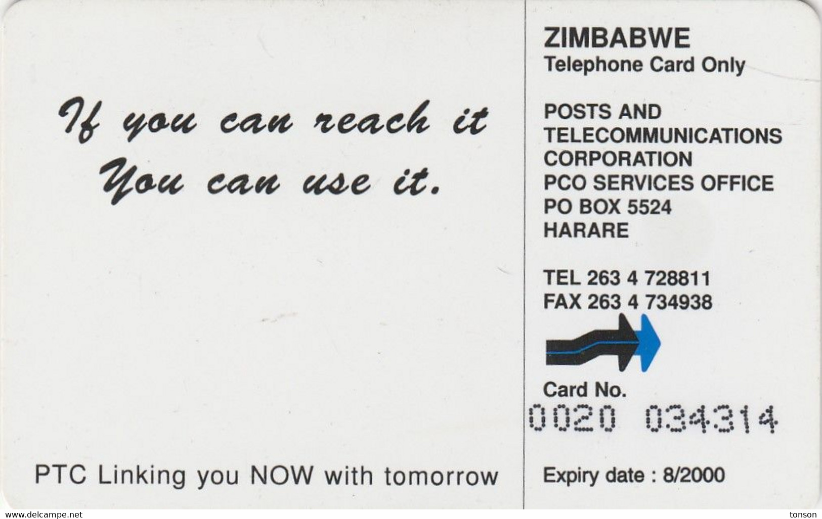 Zimbabwe, ZIM-21, $30, Natasha & Tadiva 3 (08/2000), 2 Scans. - Simbabwe