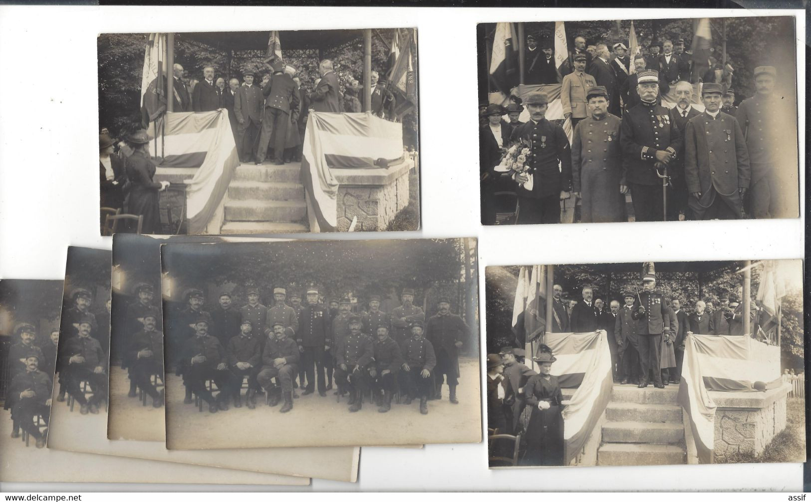 La Ferté - Macé  Cérémonie Patriotique Lot De Carte Photo  ( Après 14-18 ) - La Ferte Mace