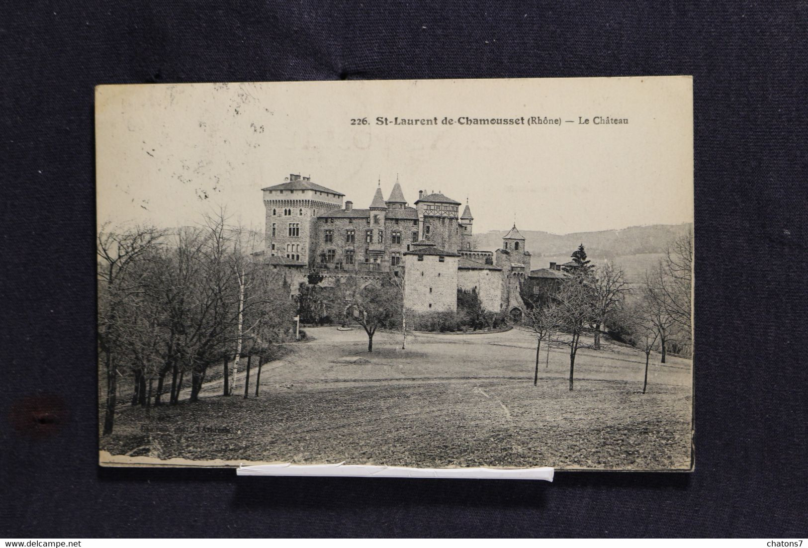 D 174 - Saint-Laurent-de-Chamousset - Le Château - Circulé 1922 De Saint-Laurent-de-Chamousset Vers Roanne - Saint-Laurent-de-Chamousset